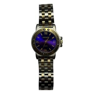 Passages 32143 Men's Silver Blue Stainless Steel Roman Quartz Date Wrist Watch